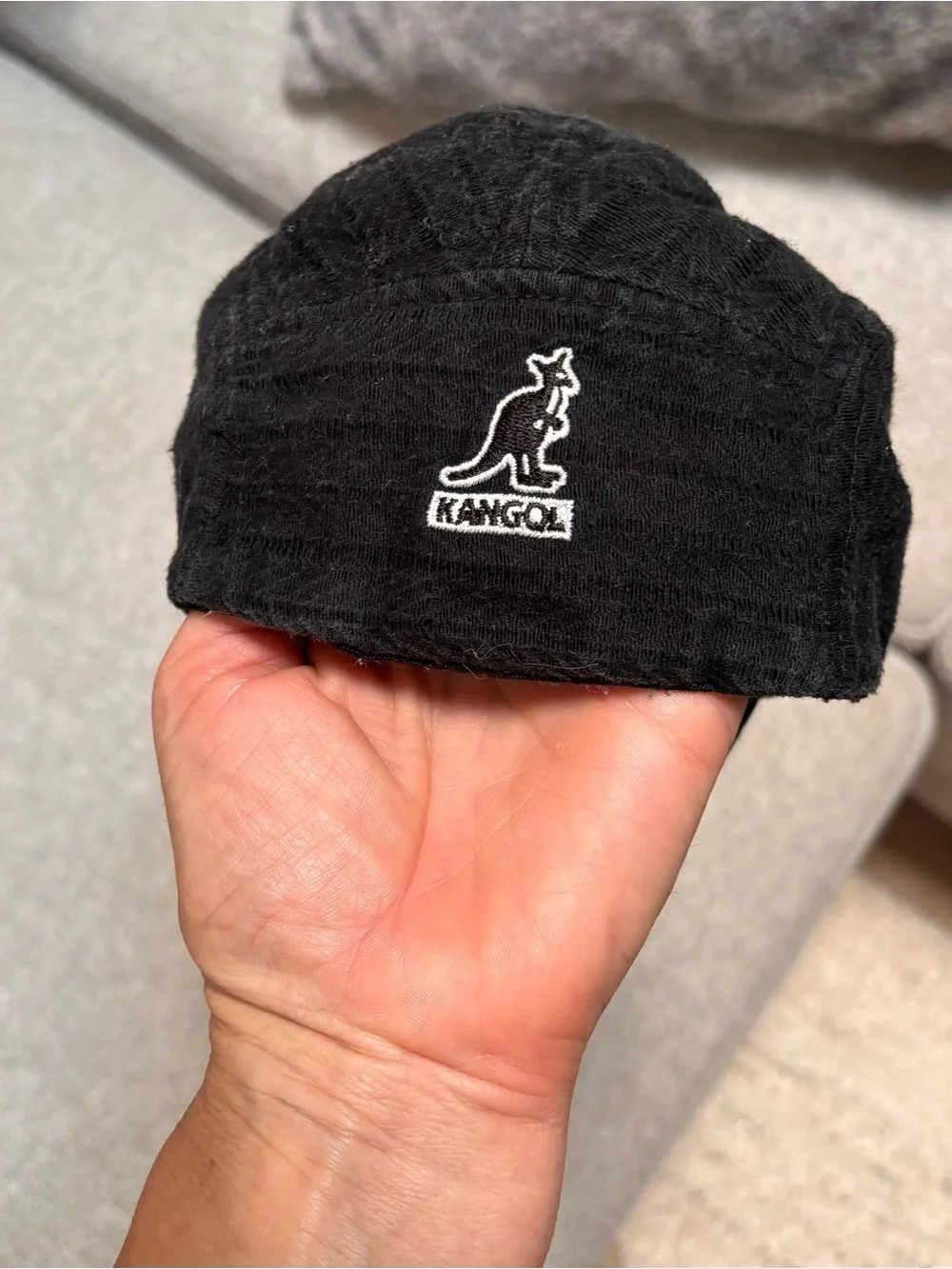 Kangol textured Flexfit Army Cap w/ Embroidered Logo (SIZE: Small)